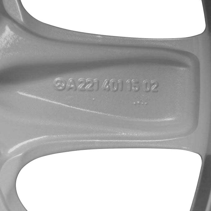 Mercedes 9 Spoke [221-18] Sterling Silver Alloy Wheel Product Image #4