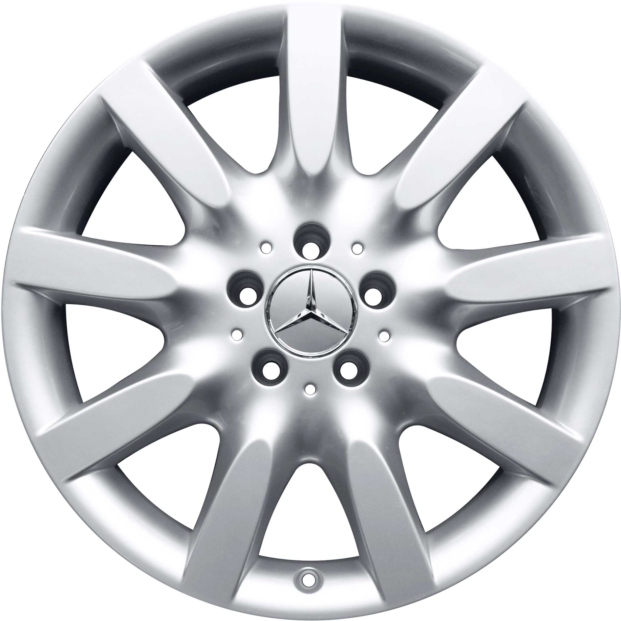 Mercedes 9 Spoke [221-18] Sterling Silver Alloy Wheel Product Image #1