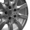 Mercedes 9 Spoke [221-18] Sterling Silver Wheel Img 3