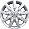Mercedes 9 Spoke [221-18] Sterling Silver Wheel Img 1