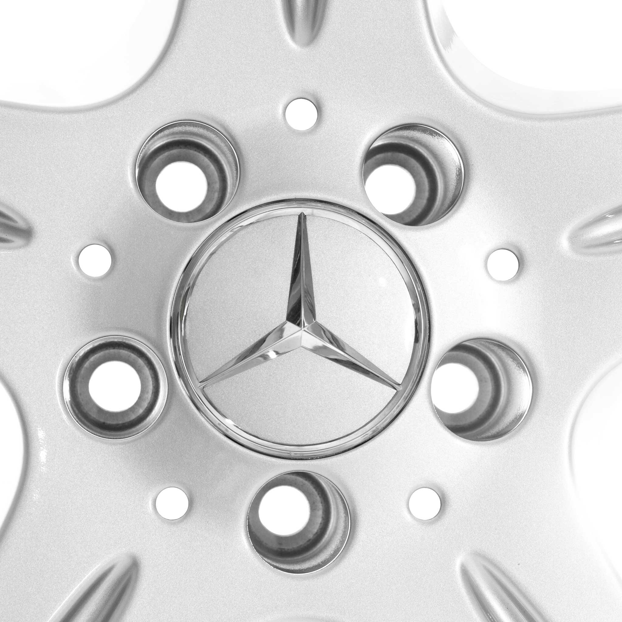 Mercedes 5 Spoke [219-18] Titanium Silver Alloy Wheel Product Image #4