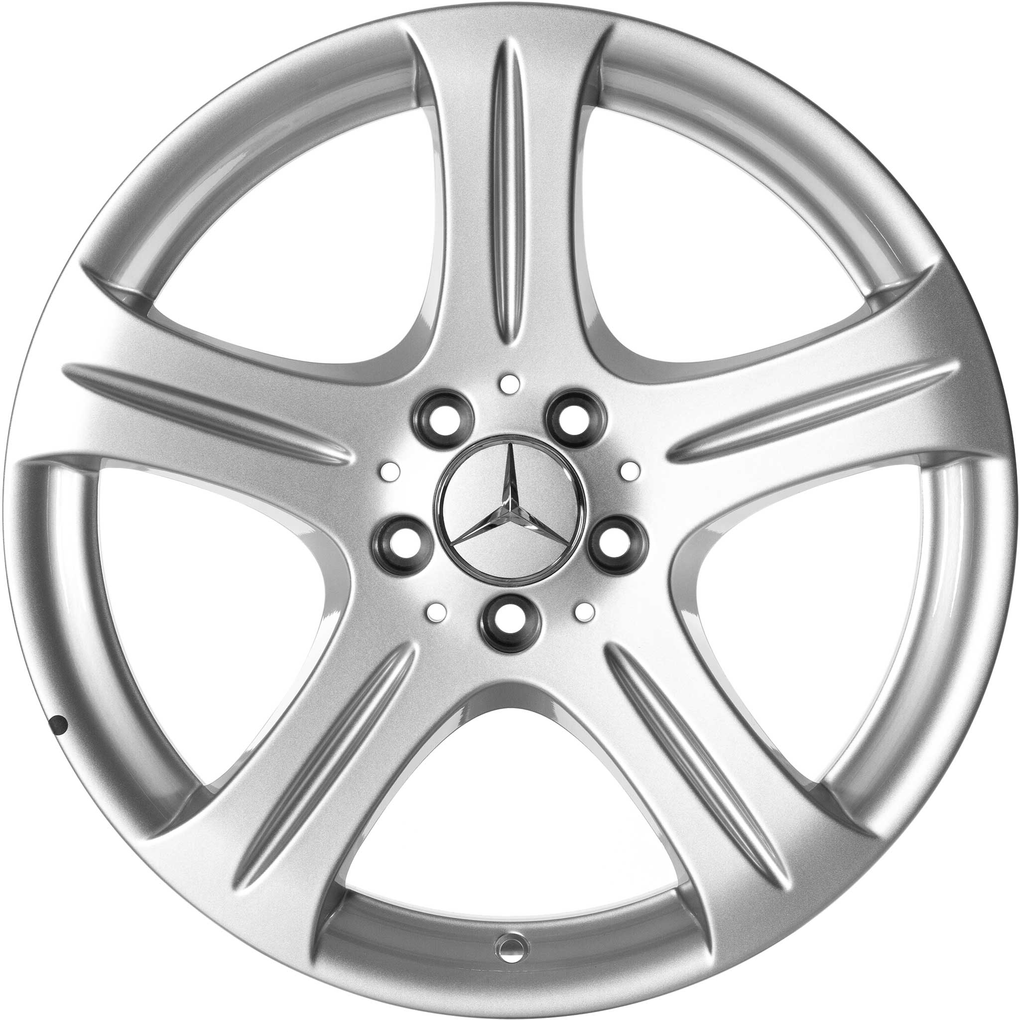 Mercedes 5 Spoke [219-18] Titanium Silver Alloy Wheel Product Image #1