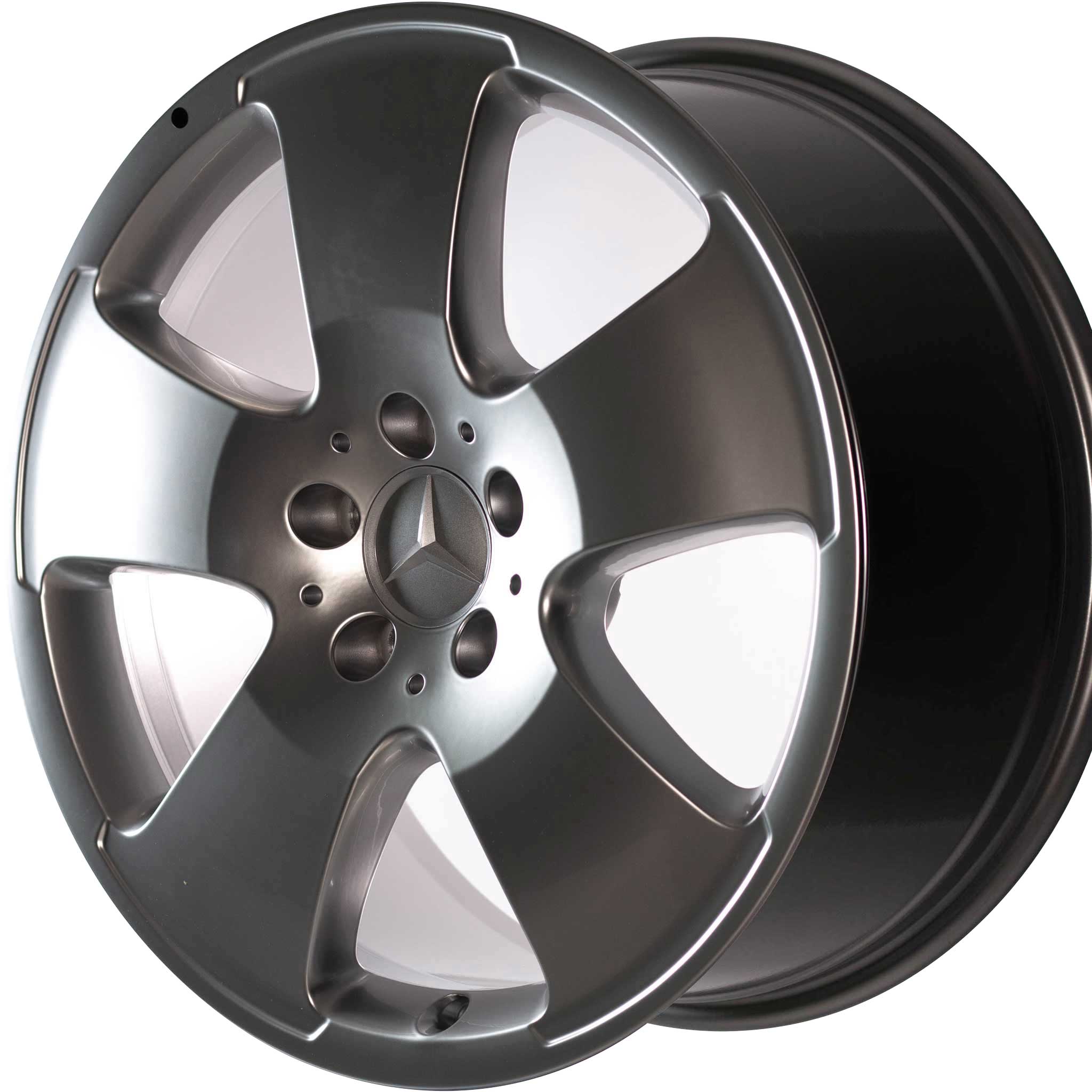 Mercedes 5 Spoke [221-18] Sterling Silver Alloy Wheel Product Image #2
