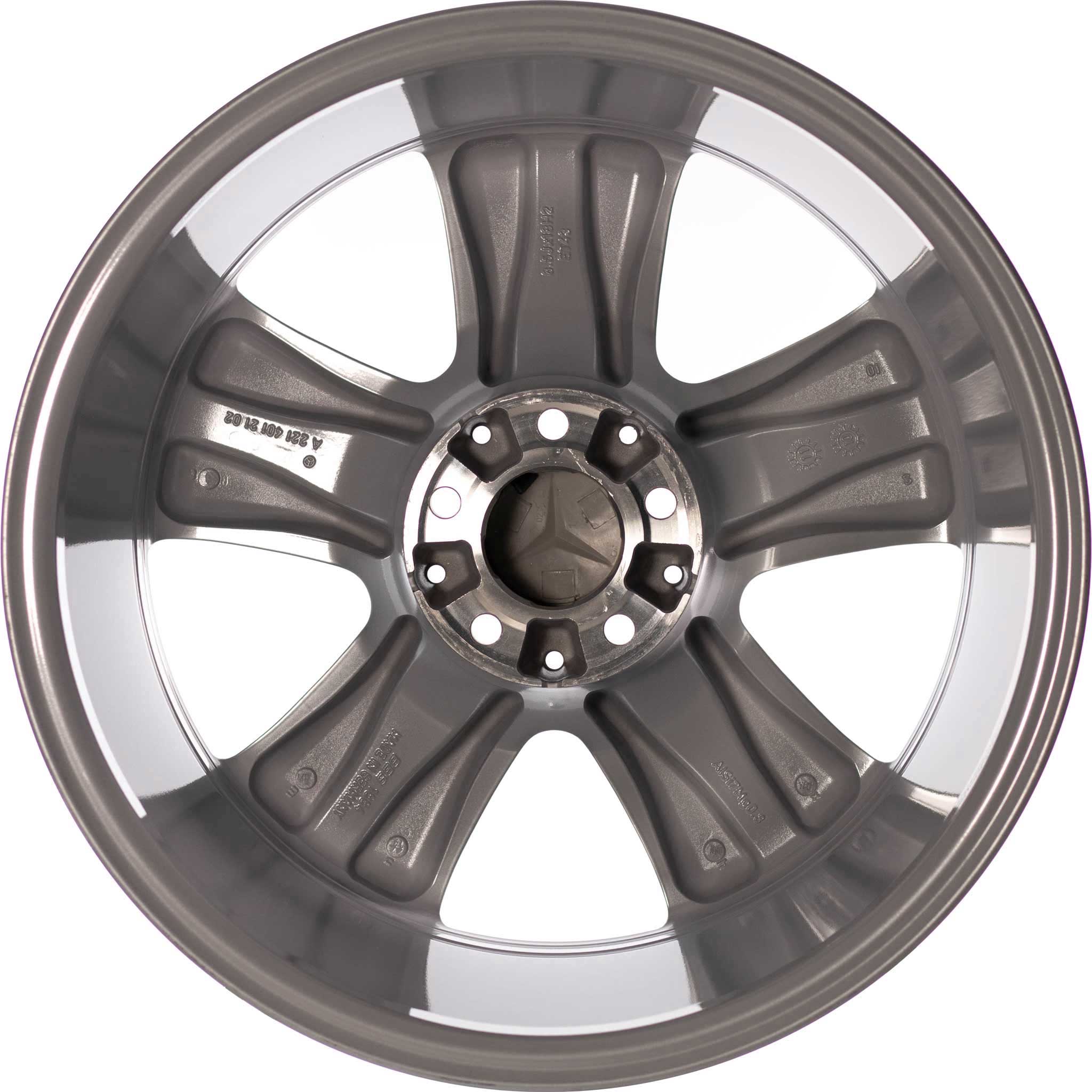 Mercedes 5 Spoke [221-18] Sterling Silver Alloy Wheel Product Image #3
