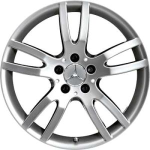 18" Mercedes 5 Twin Spoke [230-18] Sterling Silver alloy wheel
