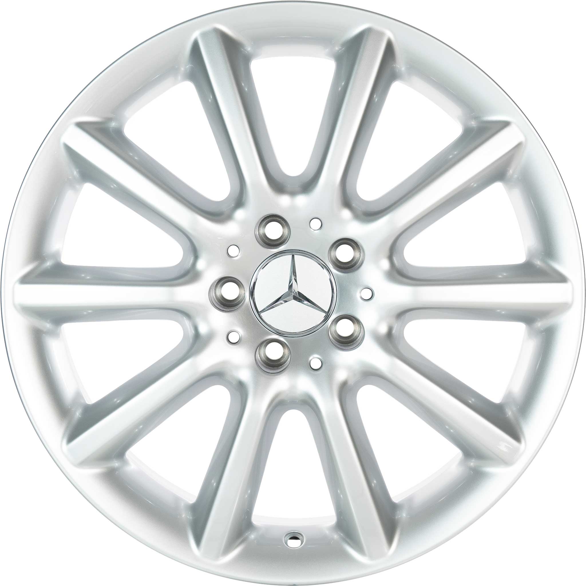 Mercedes 10 Spoke [230-18] Sterling Silver Alloy Wheel Product Image #1