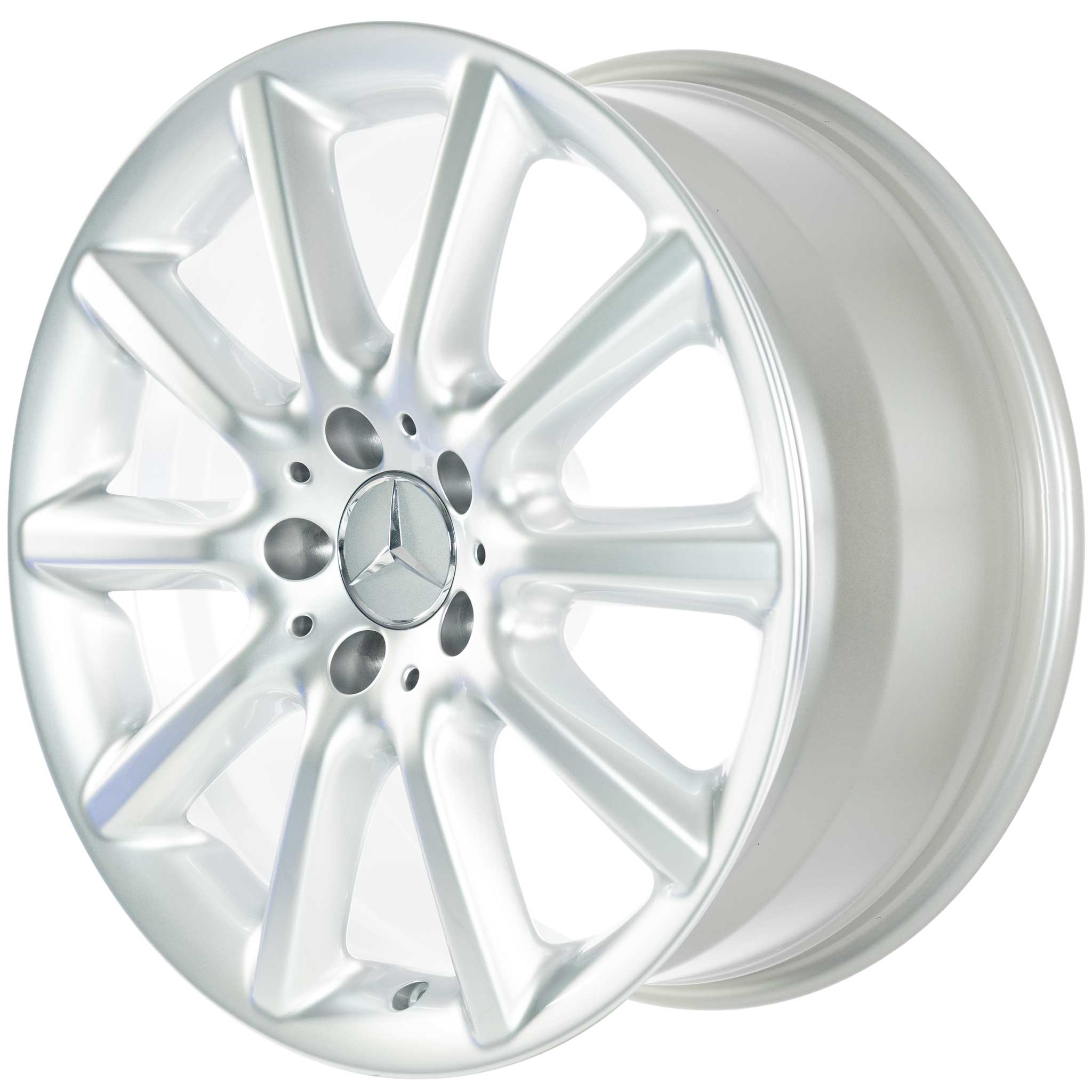 Mercedes 10 Spoke [230-18] Sterling Silver Alloy Wheel Product Image #2