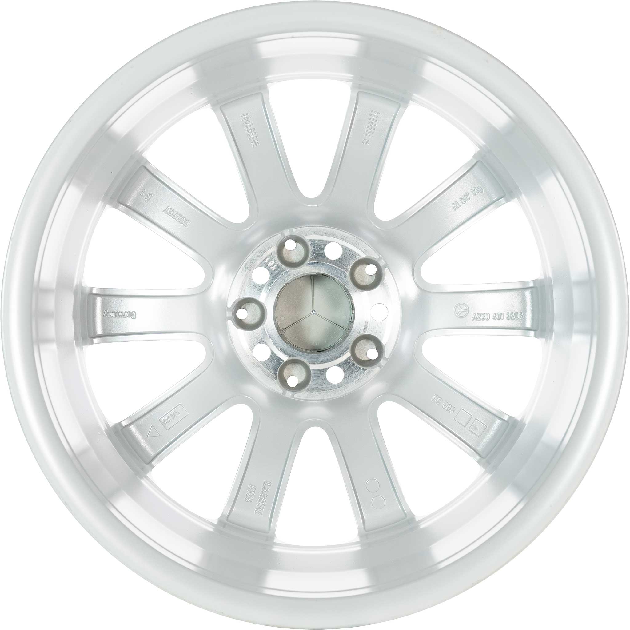 Mercedes 10 Spoke [230-18] Sterling Silver Alloy Wheel Product Image #3
