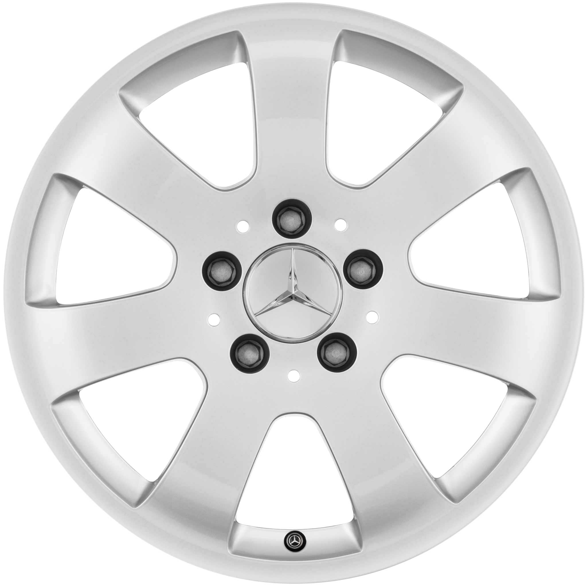 Mercedes 7 Spoke [211-16] Titanium Silver Alloy Wheel Product Image #1