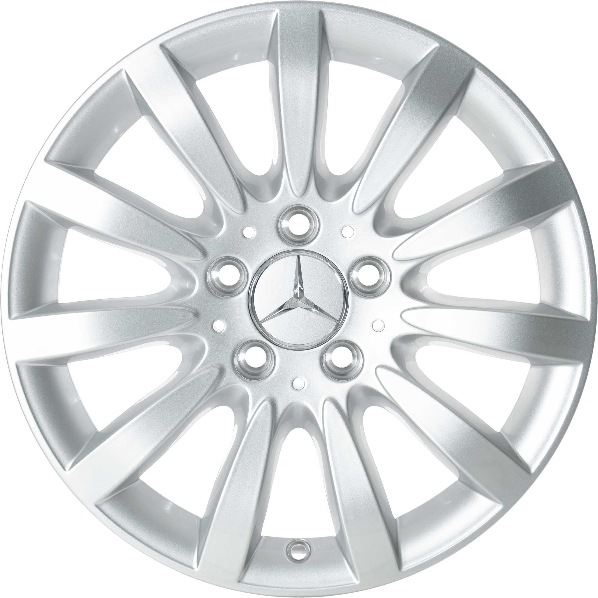 Mercedes 11 Spoke [211-16] Titanium Silver Alloy Wheel Product Image #1
