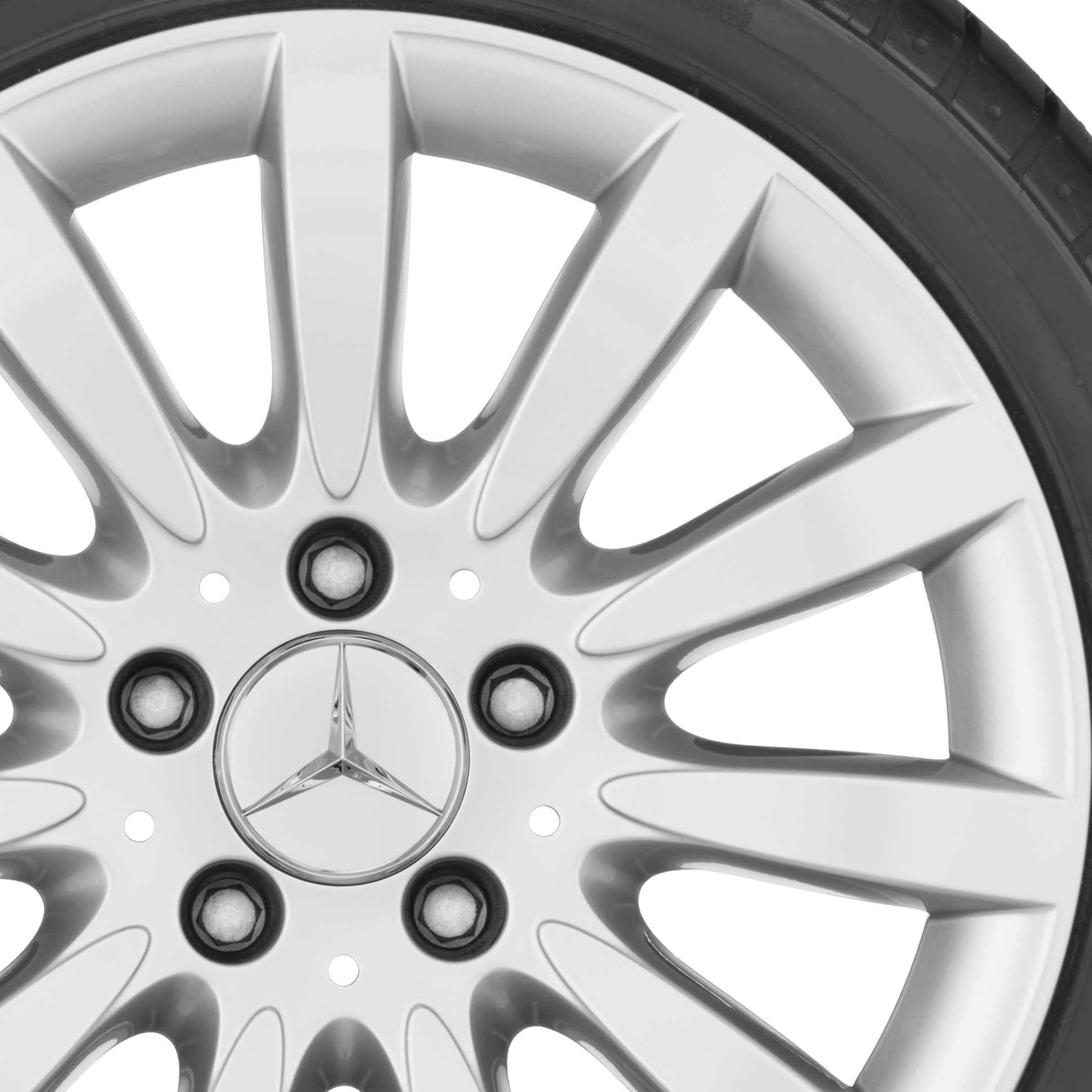 Mercedes 11 Spoke [211-17] Titanium Silver Alloy Wheel Product Image #2