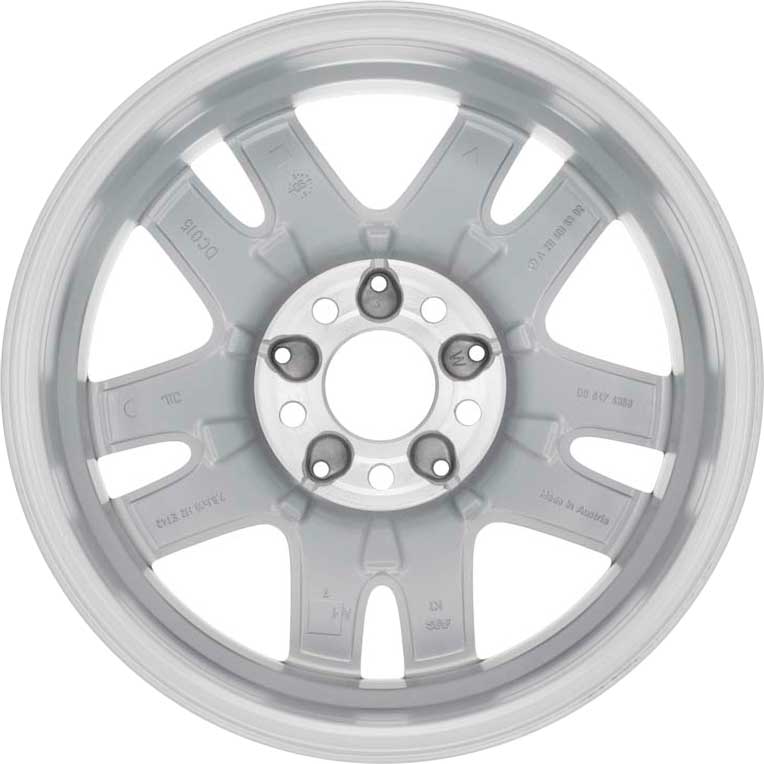 Mercedes Mabsuta [211-16] Titanium Silver Alloy Wheel Product Image #2