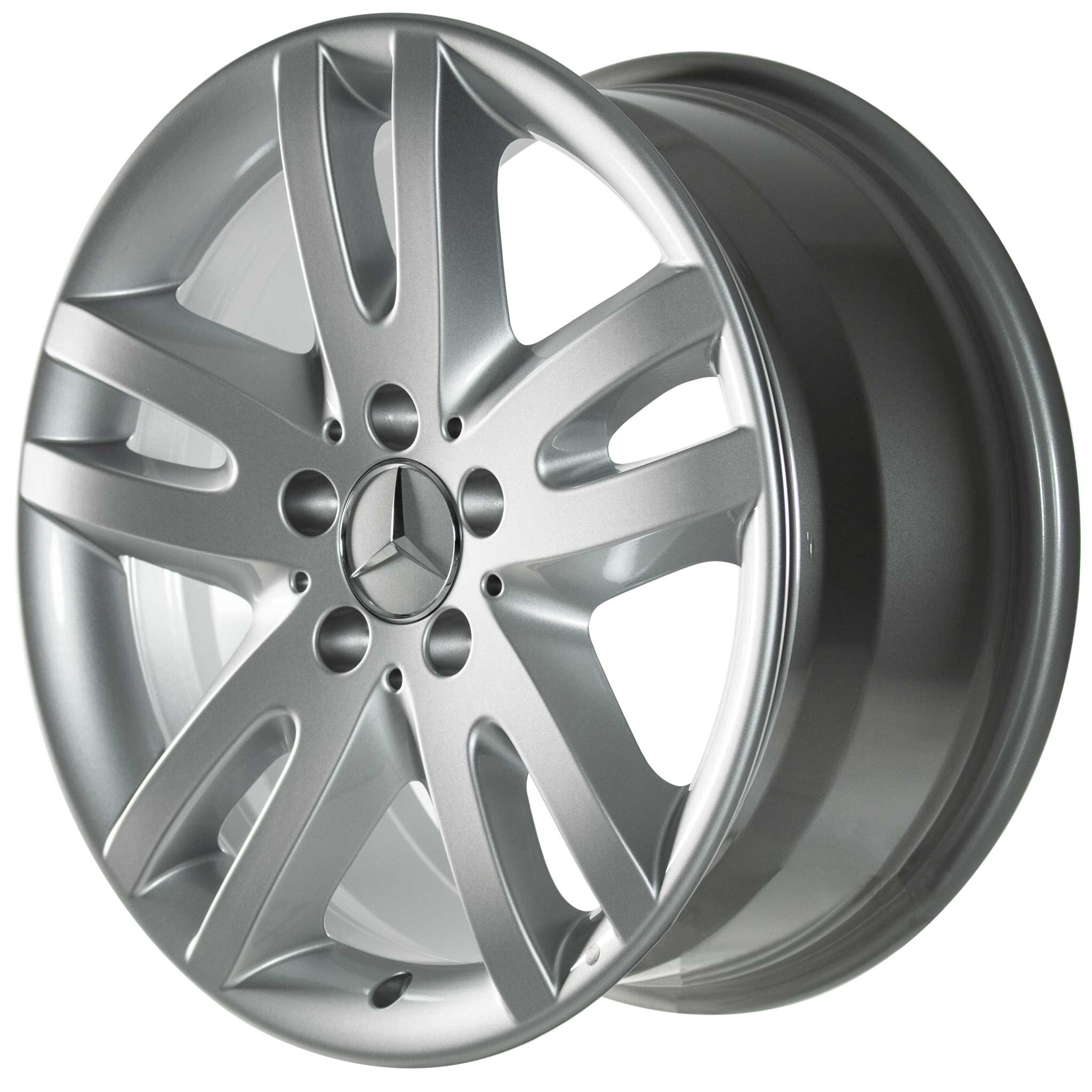 Mercedes Mabsuta [211-17] Titanium Silver Alloy Wheel Product Image #2