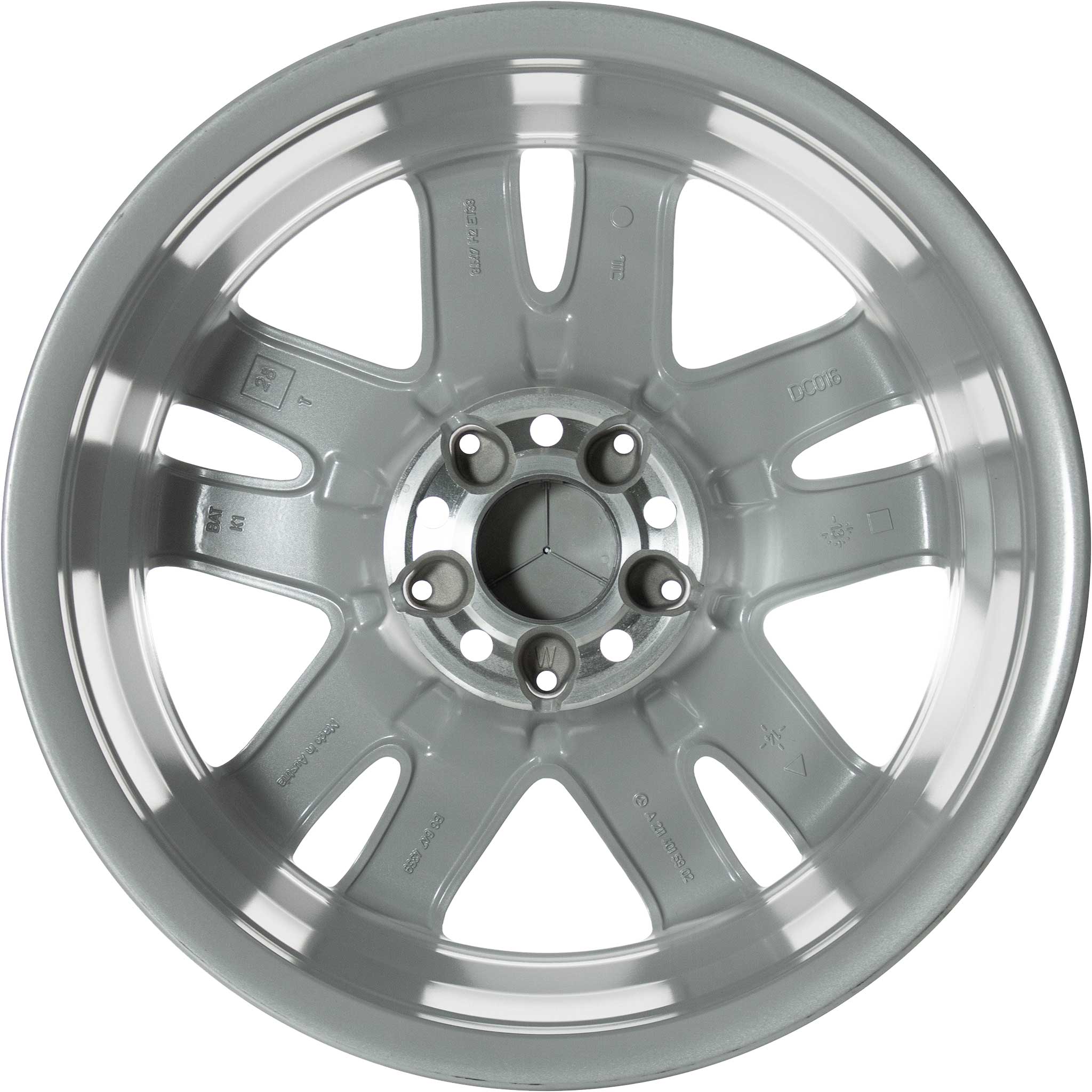 Mercedes Mabsuta [211-17] Titanium Silver Alloy Wheel Product Image #3