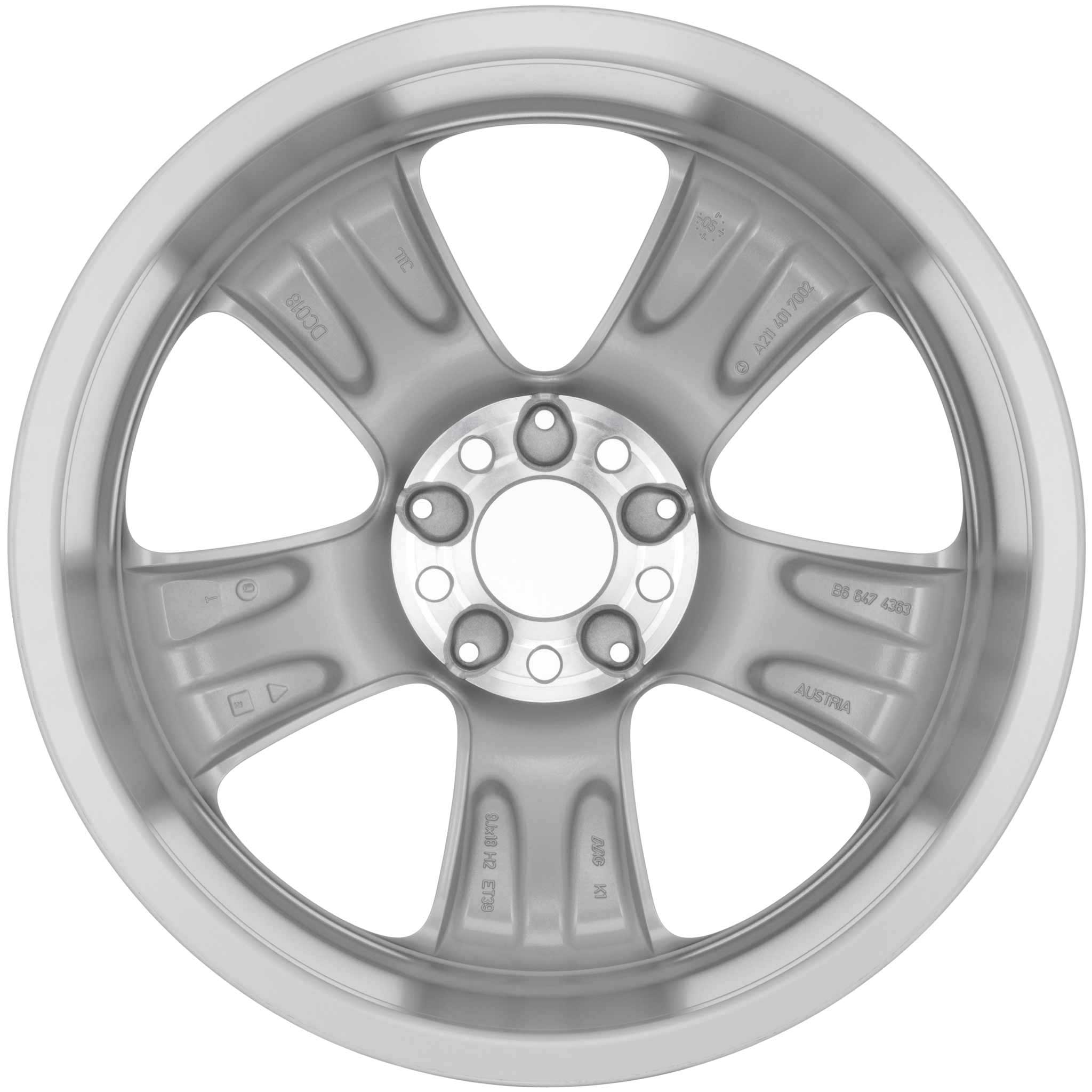 Mercedes Mekbuda [211-18] Sterling Silver Alloy Wheel Product Image #2