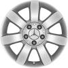 Mercedes 7 Spoke [169-16] Sterling Silver Wheel Img 1