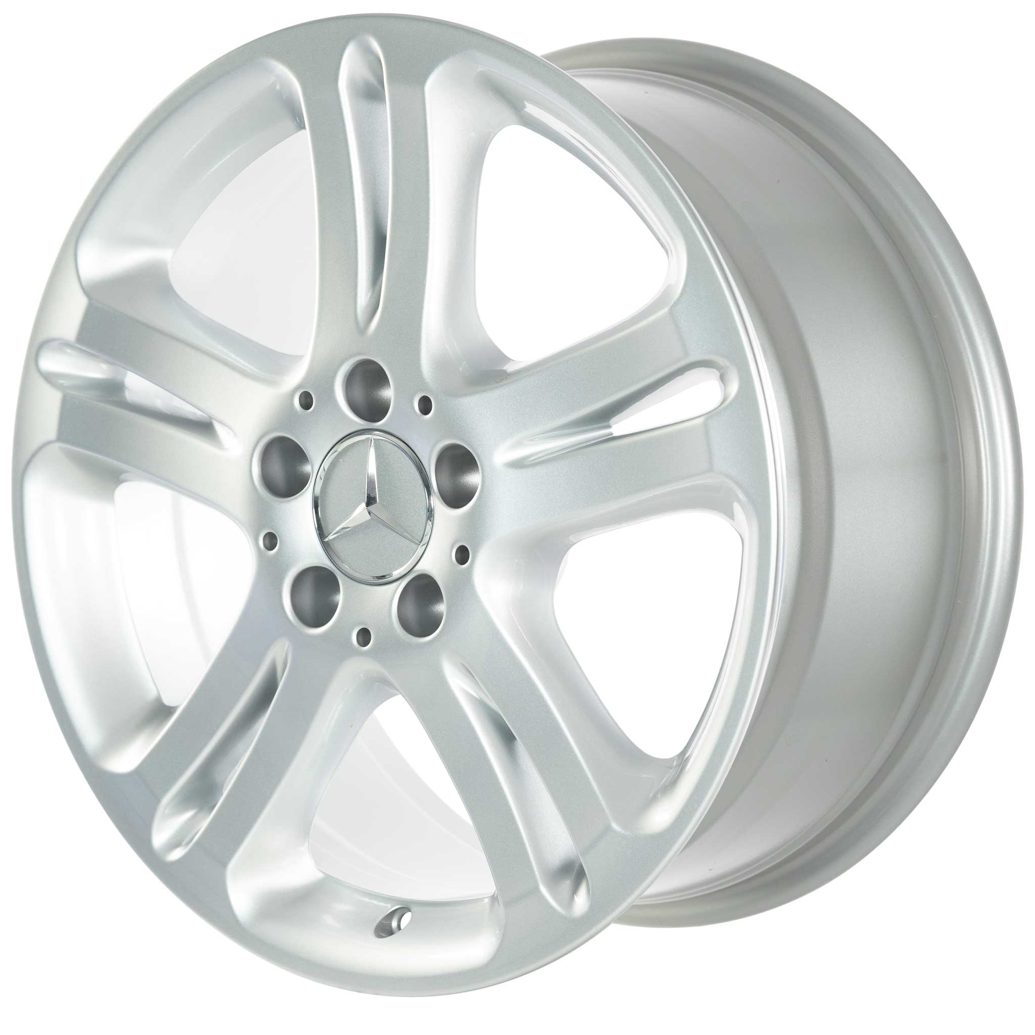 Mercedes 5 Twin Spoke [211-17] Titanium Silver Alloy Wheel Product Image #2