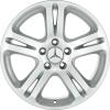 Mercedes 5 Twin Spoke [211-17] Titanium Silver Wheel Img 1