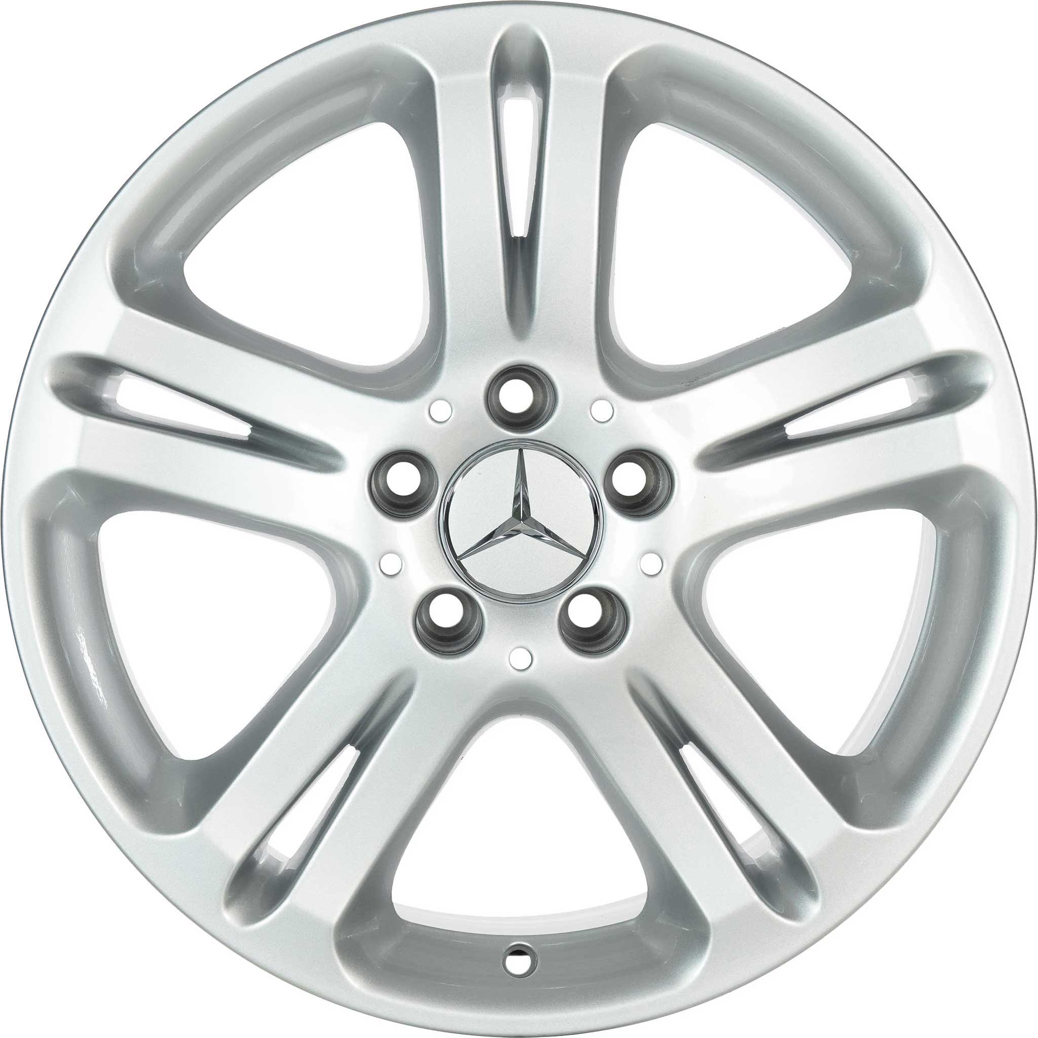 Mercedes 5 Twin Spoke [211-17] Titanium Silver Alloy Wheel Product Image #1