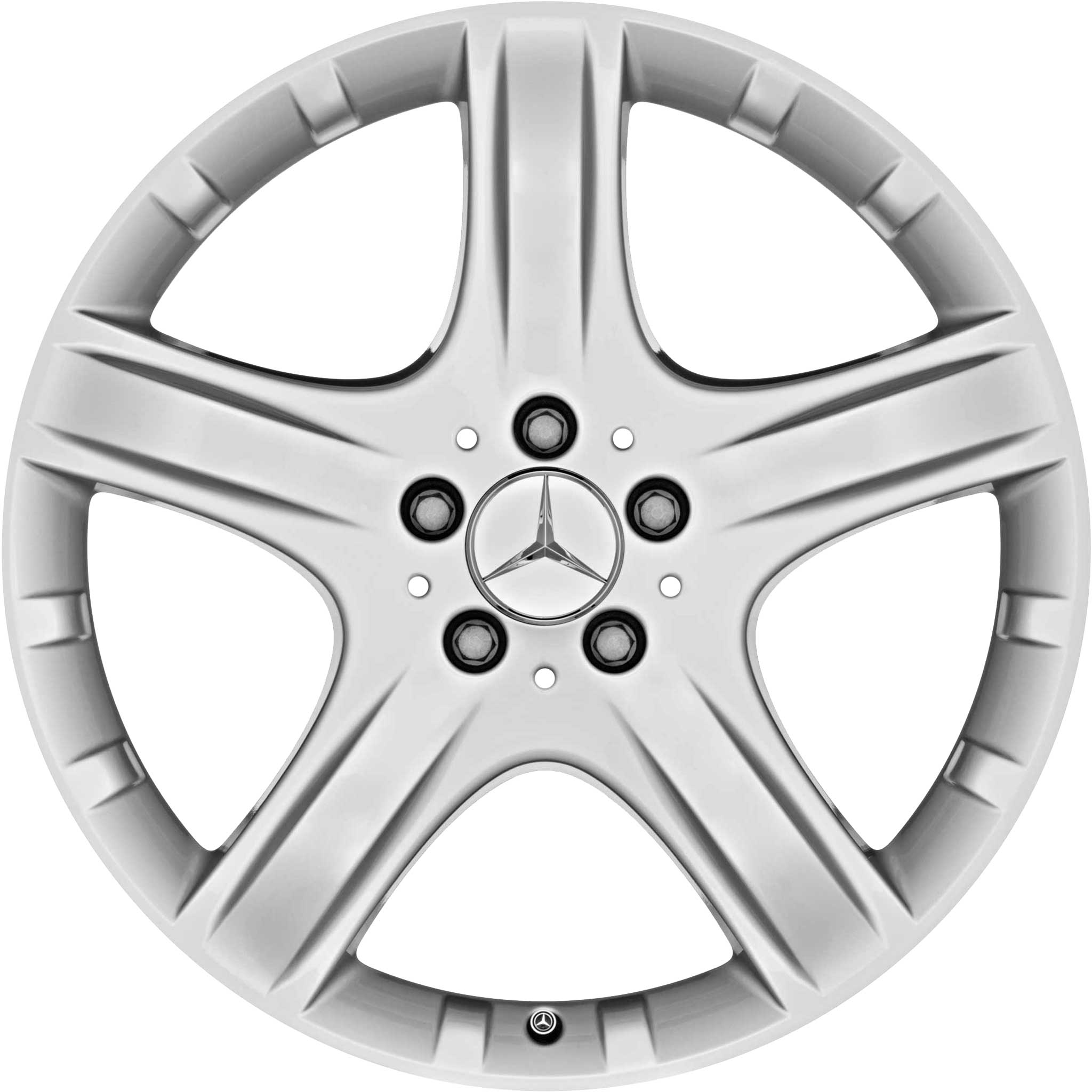Mercedes 5 Spoke [251-19] Titanium Silver Alloy Wheel Product Image #1