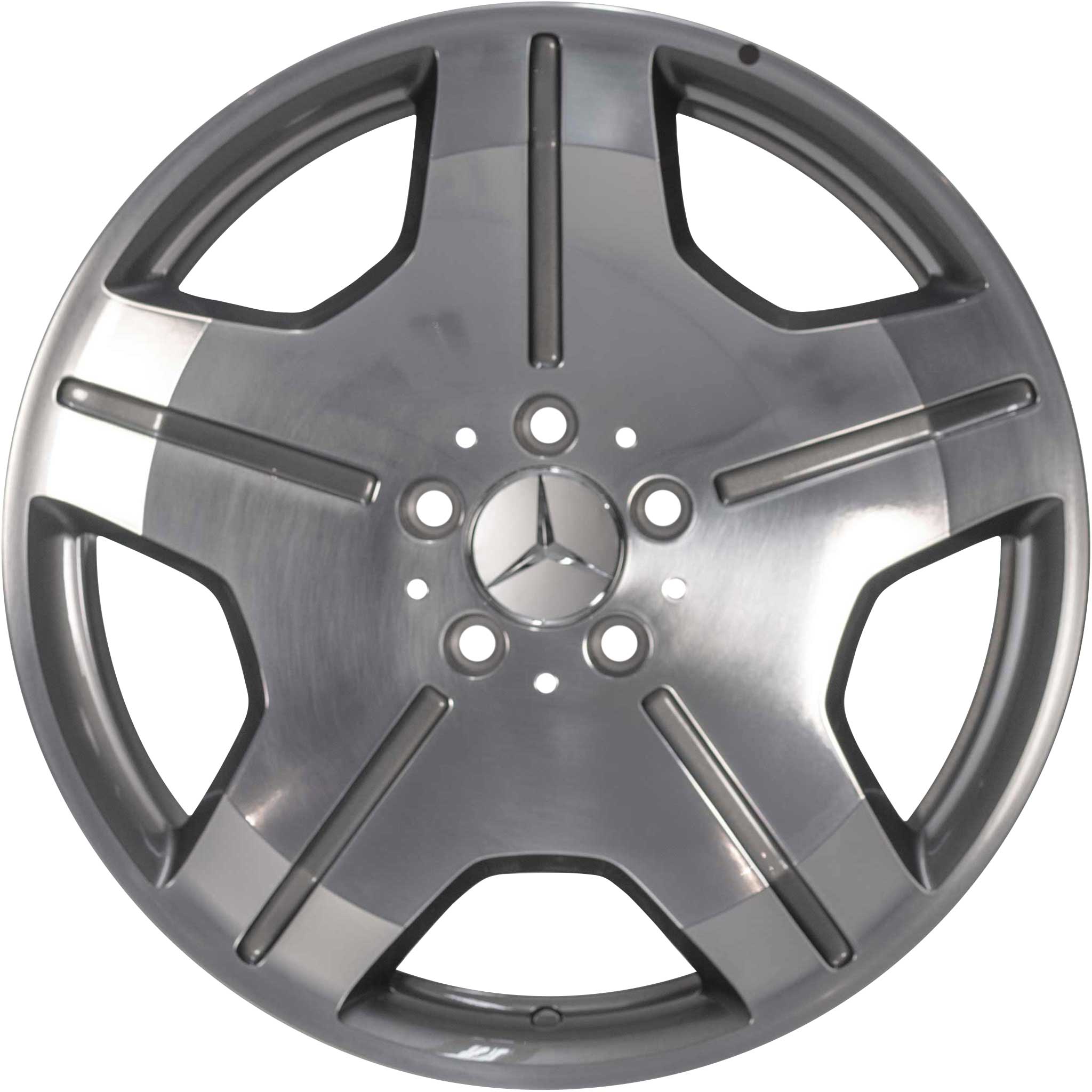 Mercedes 5 Spoke [221-18] Standard Silver with High Sheen (Forged) Alloy Wheel Product Image #1