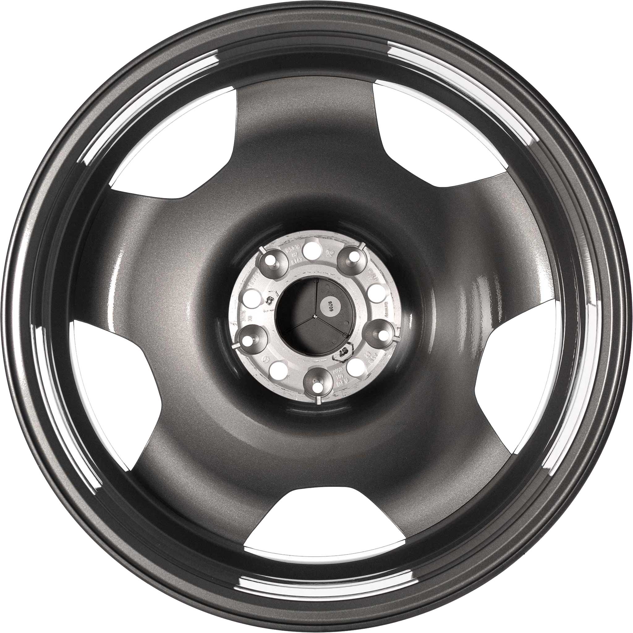 Mercedes 5 Spoke [221-18] Standard Silver with High Sheen (Forged) Alloy Wheel Product Image #3