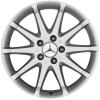 Mercedes 10 Spoke [169-17] Titanium Silver Wheel Img 1