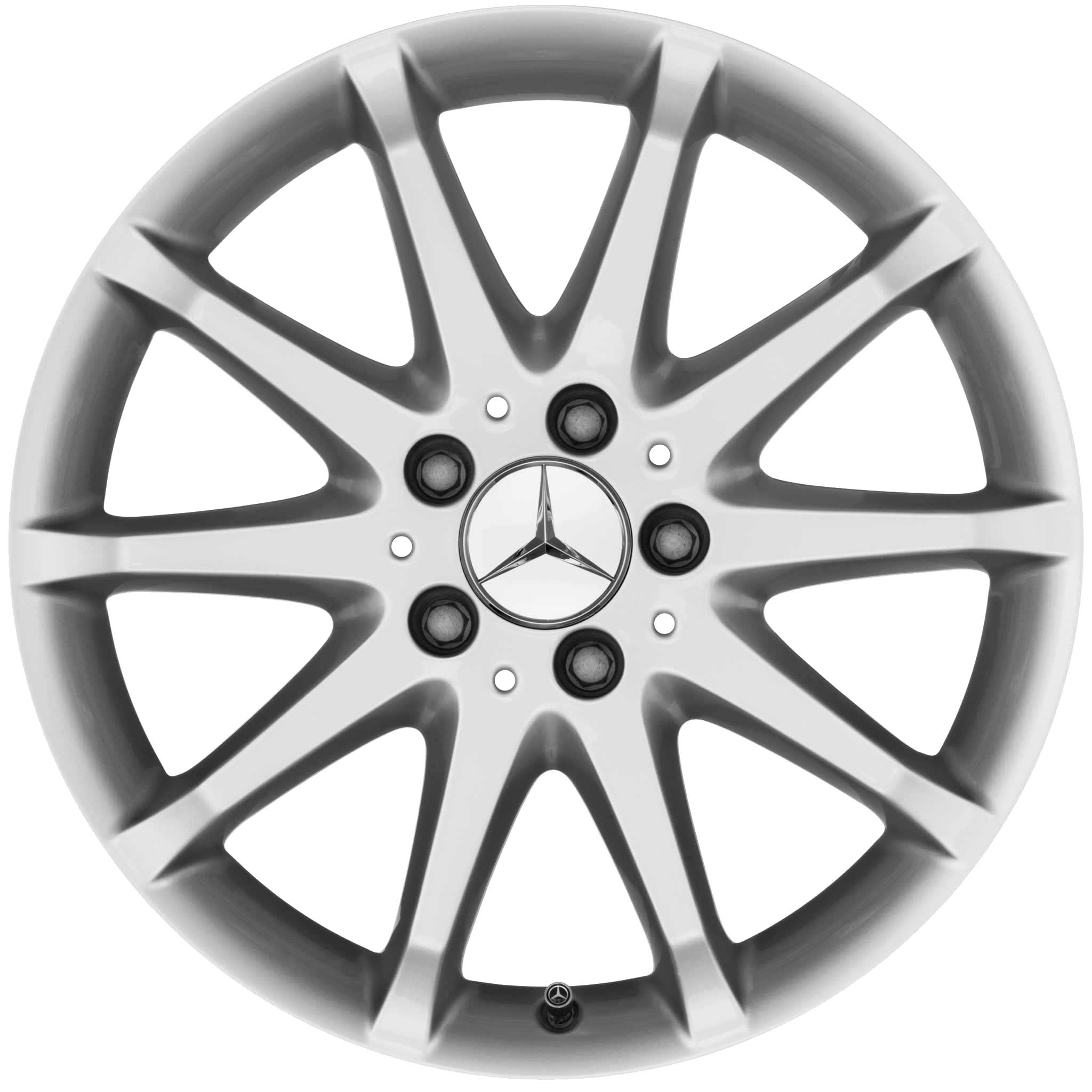 Mercedes 10 Spoke [169-17] Titanium Silver Alloy Wheel Product Image #1