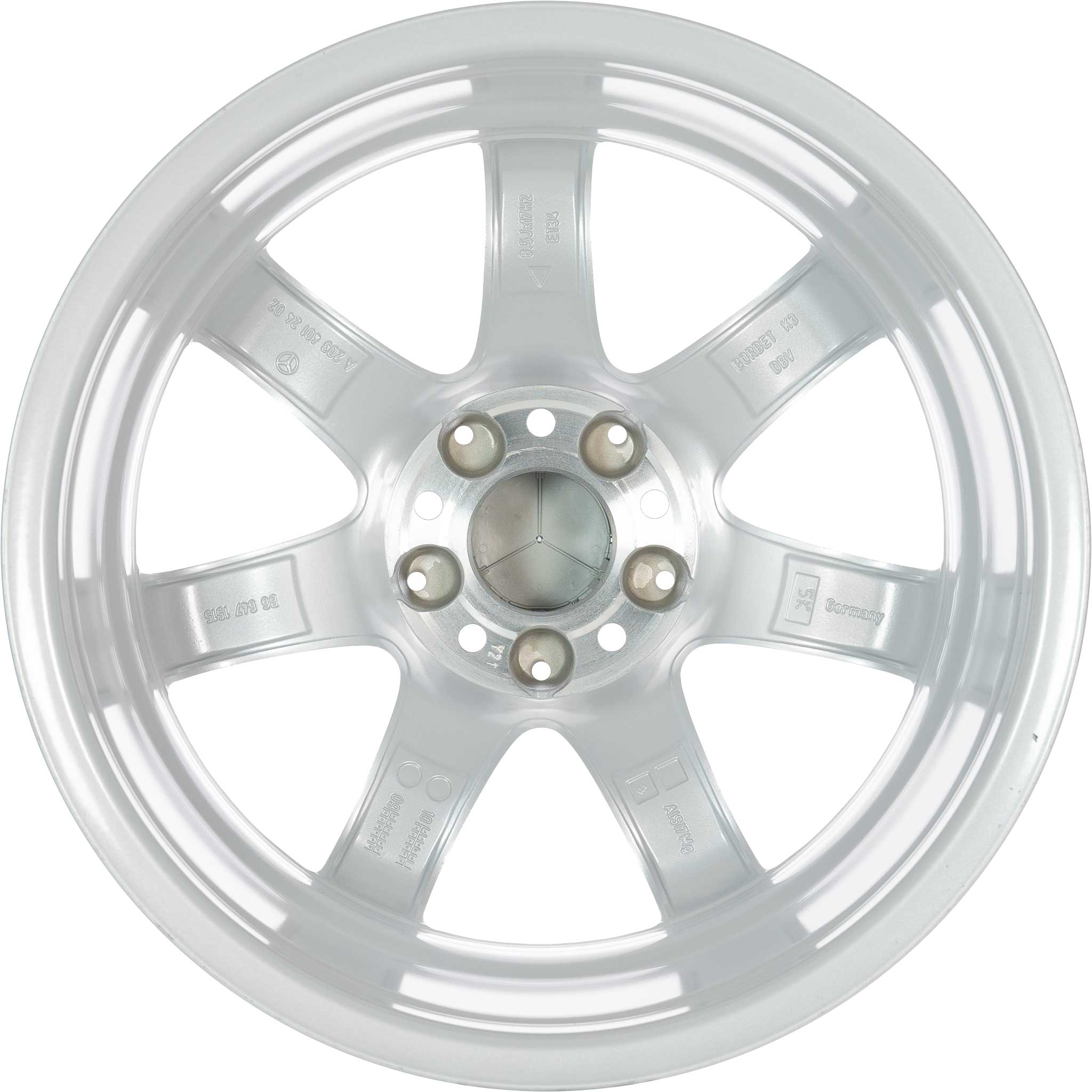 Mercedes Alshain [203-17] Titanium Silver Alloy Wheel Product Image #3
