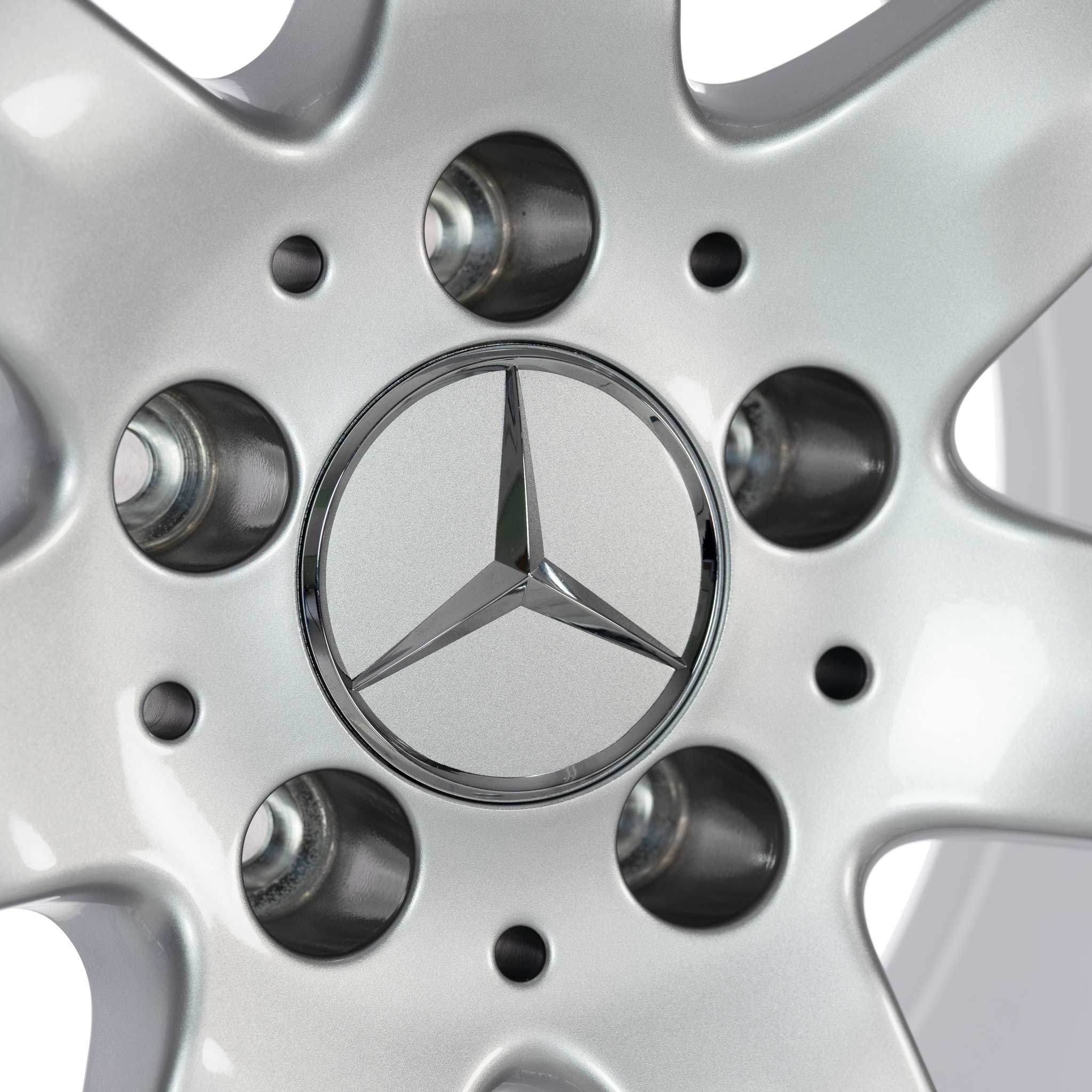 Mercedes Alshain [203-17] Titanium Silver Alloy Wheel Product Image #5