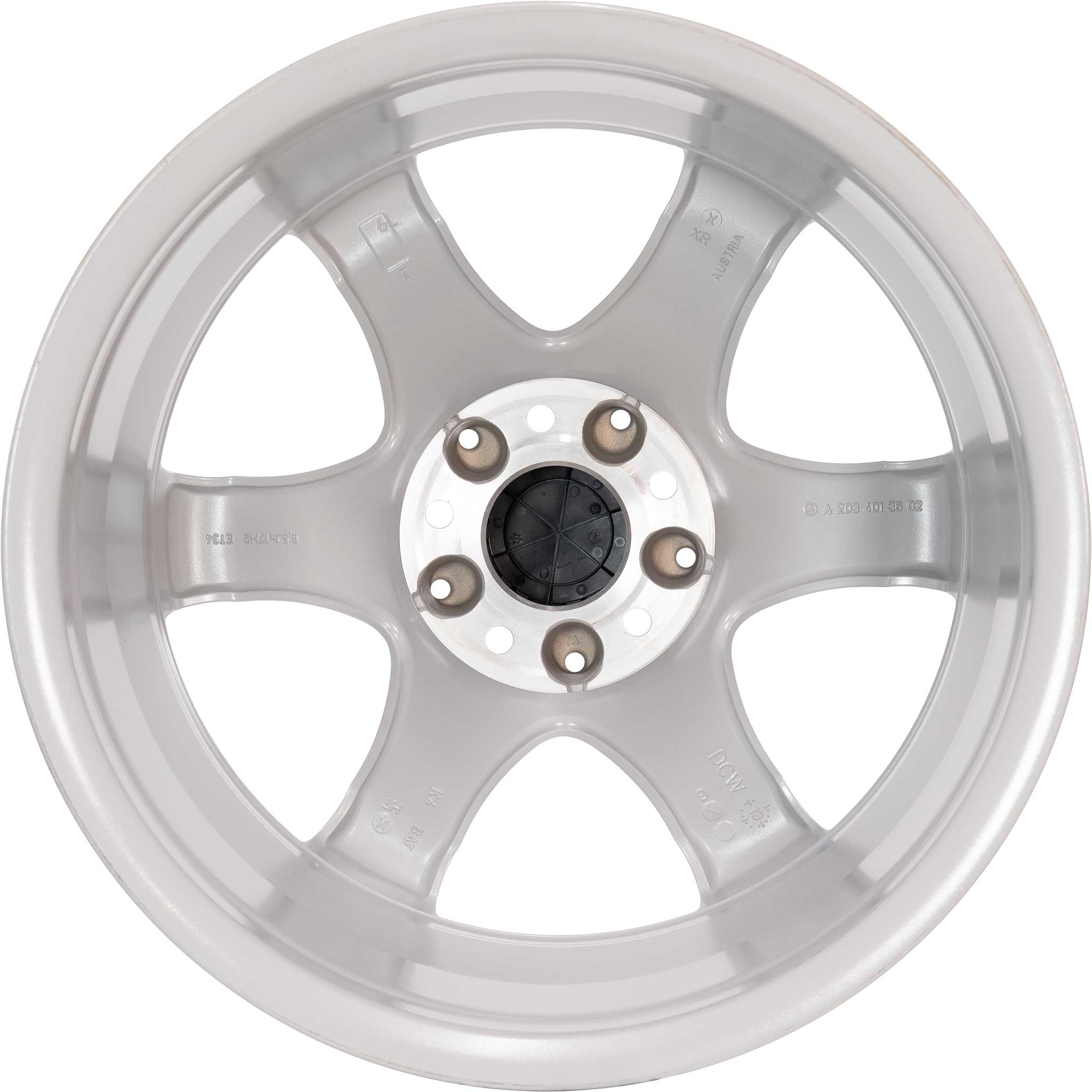 Mercedes Hoedus [203-17] Titanium Silver Alloy Wheel Product Image #3