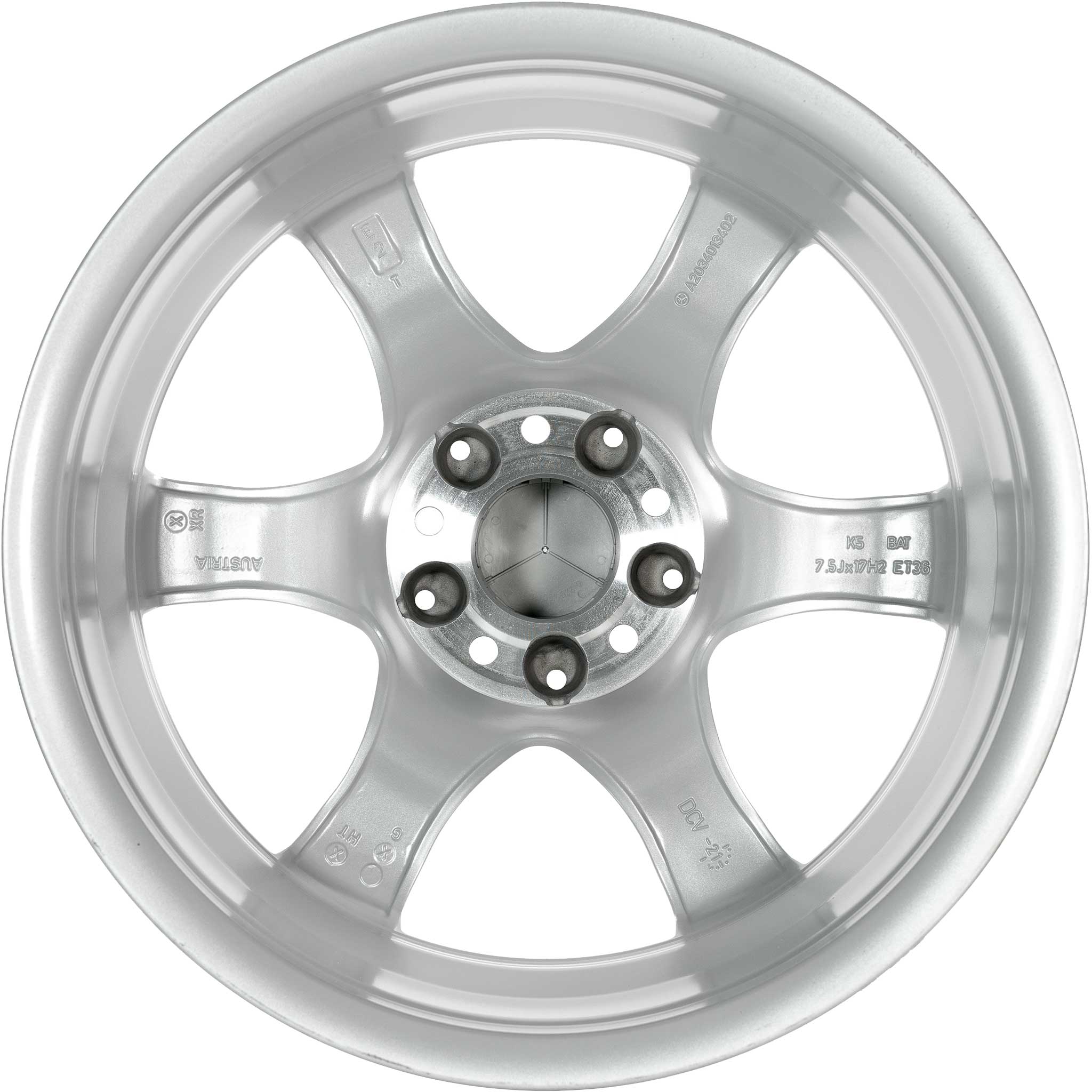 Mercedes Hoedus [203-17] Titanium Silver Alloy Wheel Product Image #3