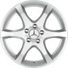 Mercedes Hoedus [203-17] Titanium Silver Wheel Img 1