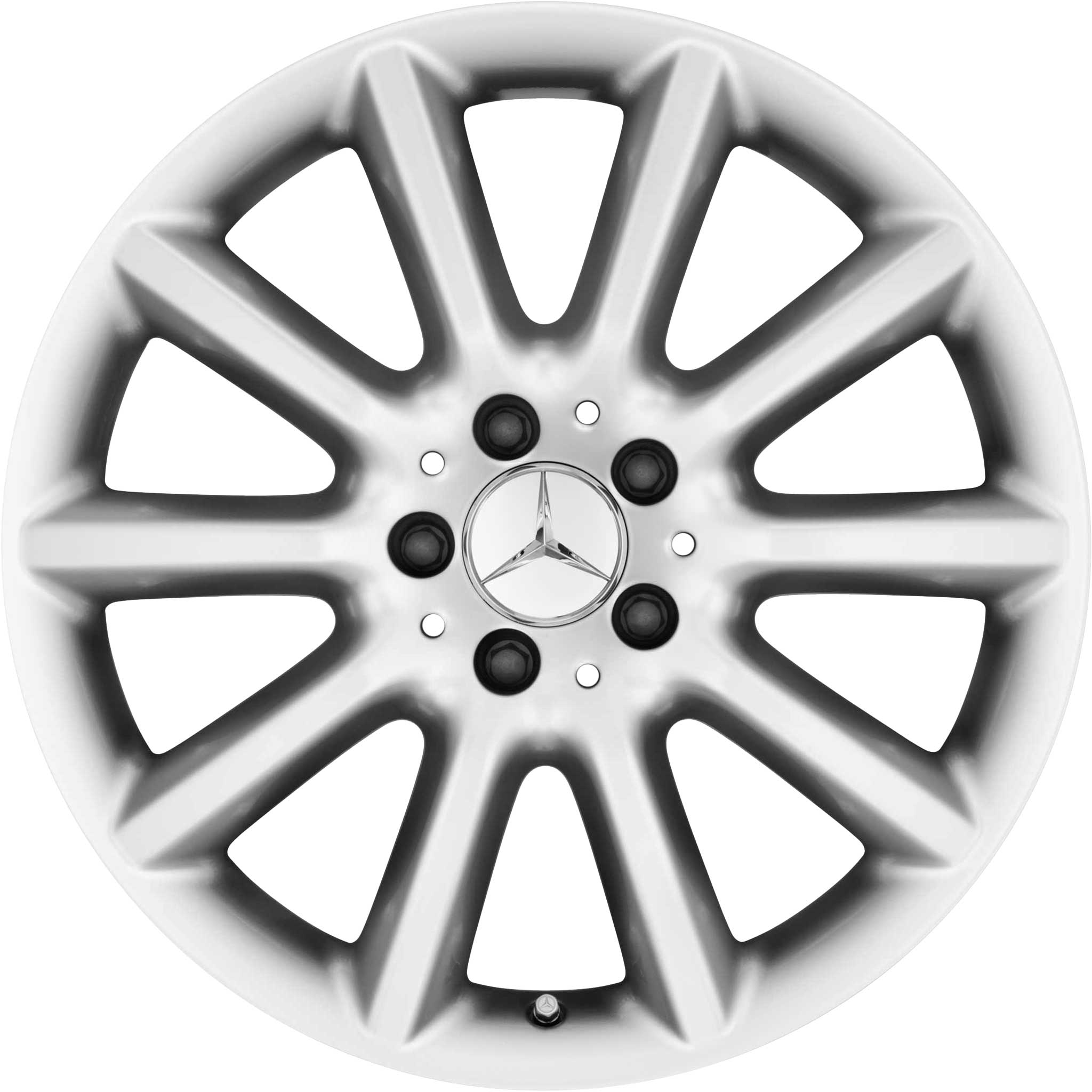 Mercedes 10 Spoke [230-18] Titanium Silver Alloy Wheel Product Image #1