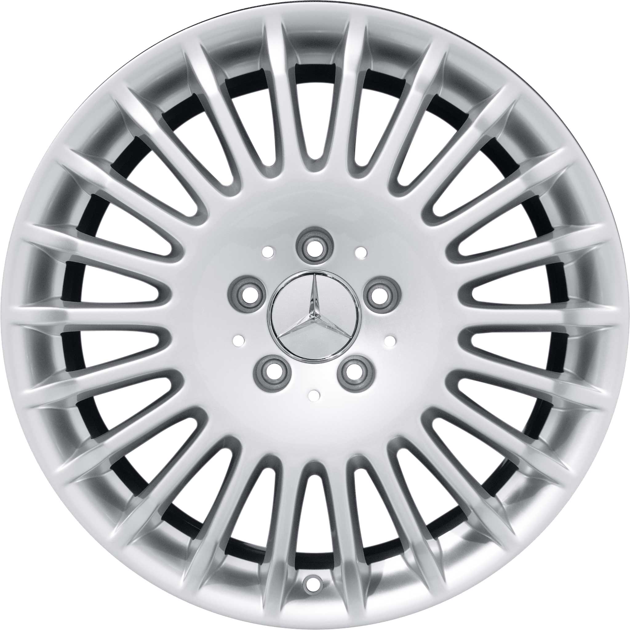 Mercedes Multispoke [209-18] Titanium Silver Alloy Wheel Product Image #1