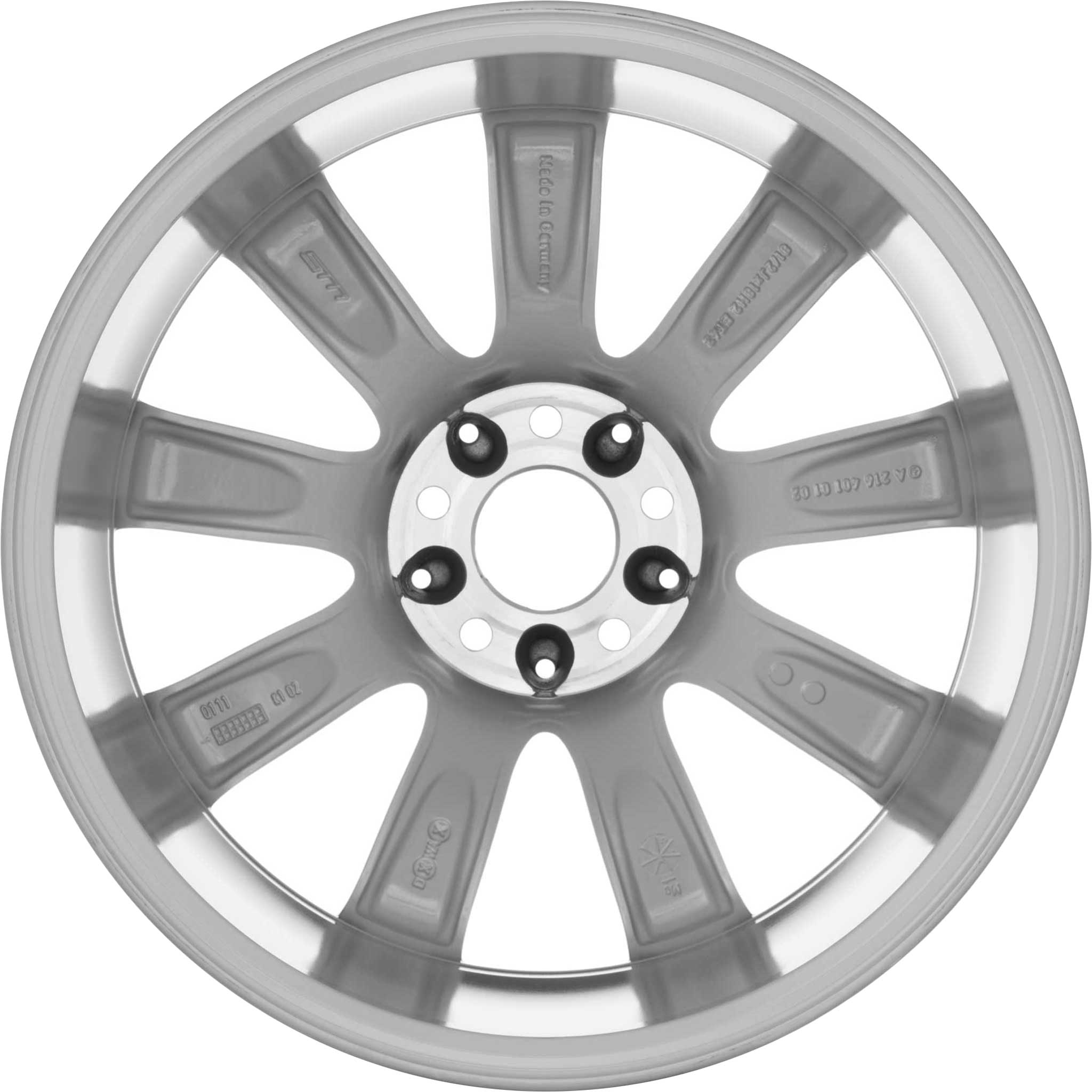 Mercedes Armida [221-18] Titanium Silver Alloy Wheel Product Image #2