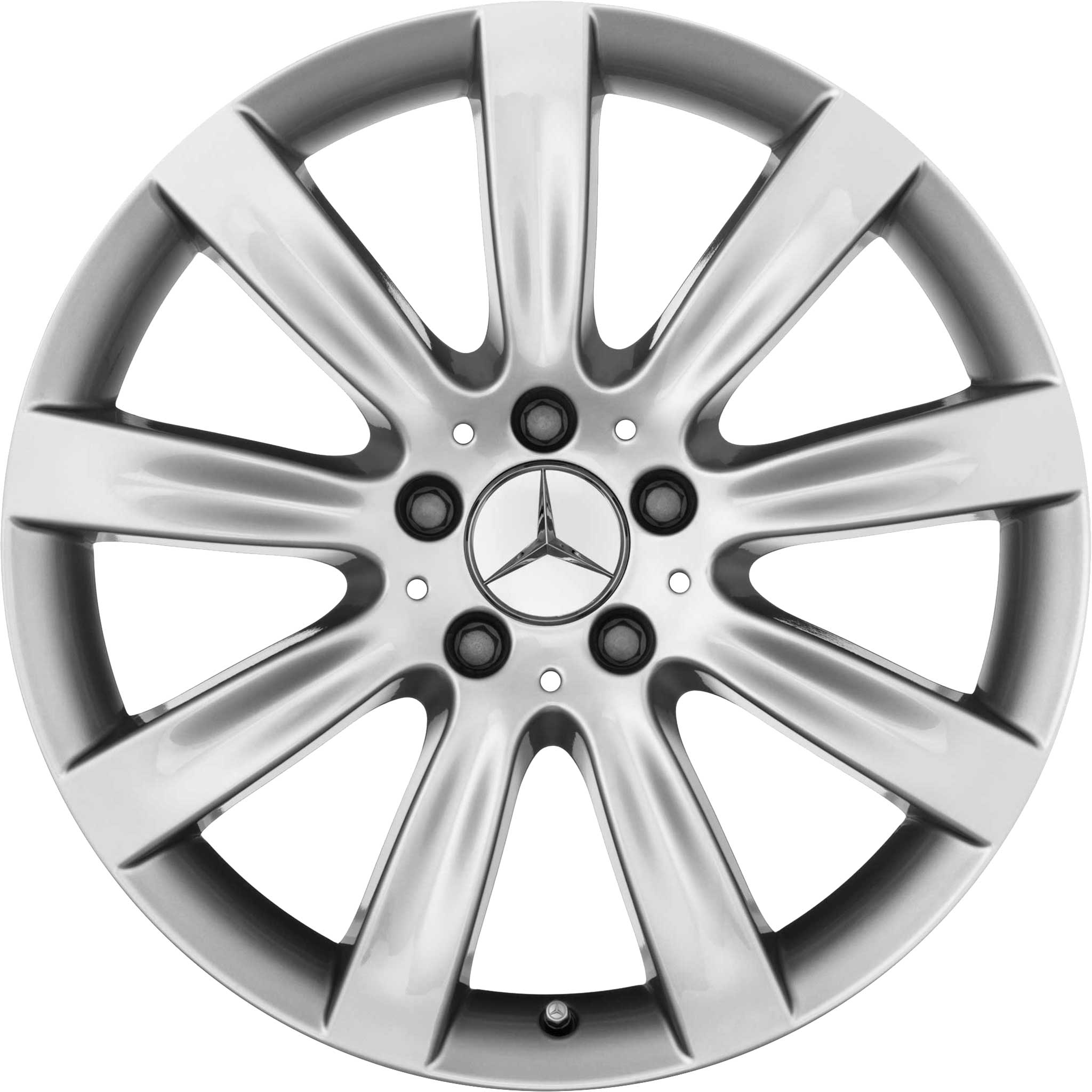 Mercedes Armida [221-18] Titanium Silver Alloy Wheel Product Image #1