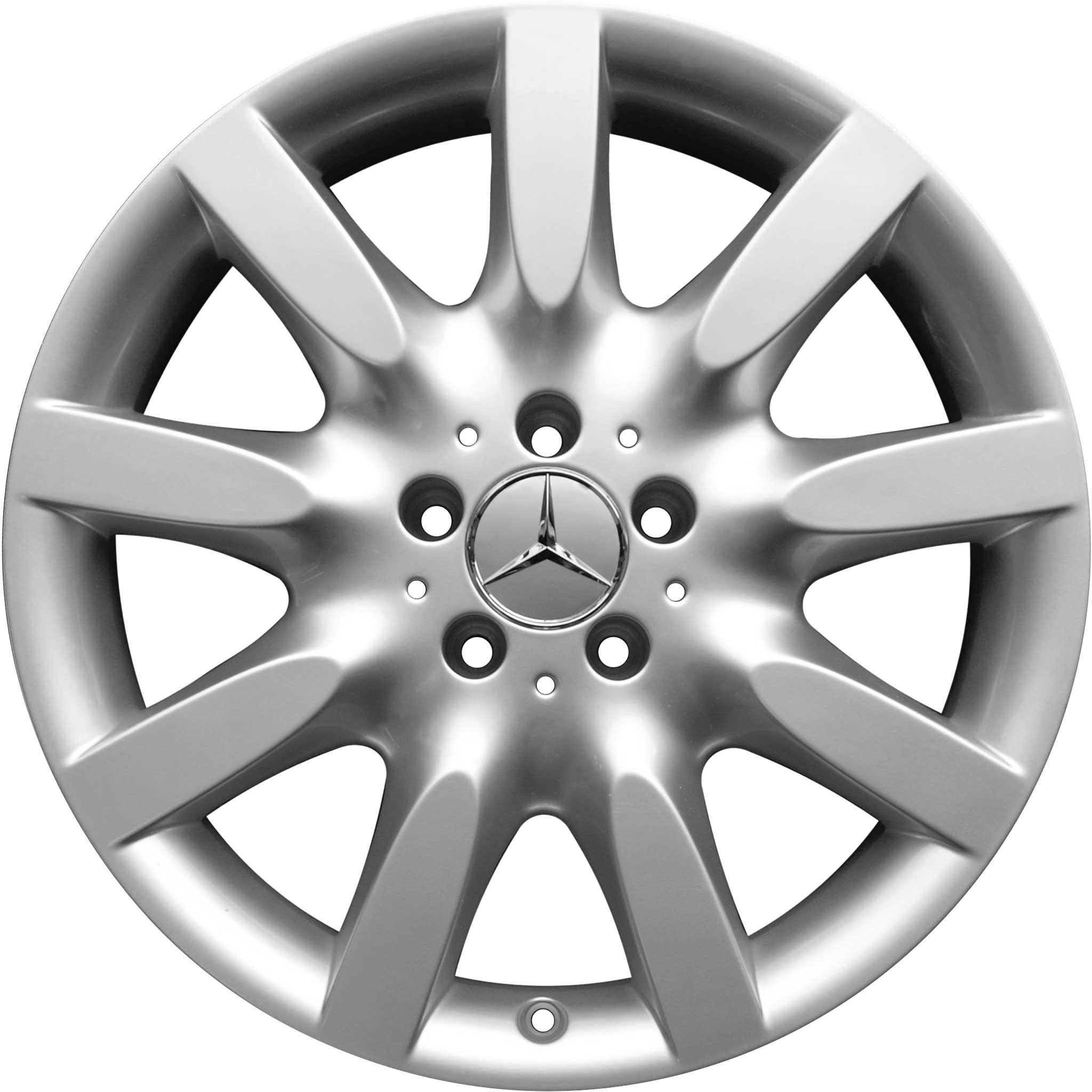 Mercedes 9 Spoke [221-18] Titanium Silver Alloy Wheel Product Image #1