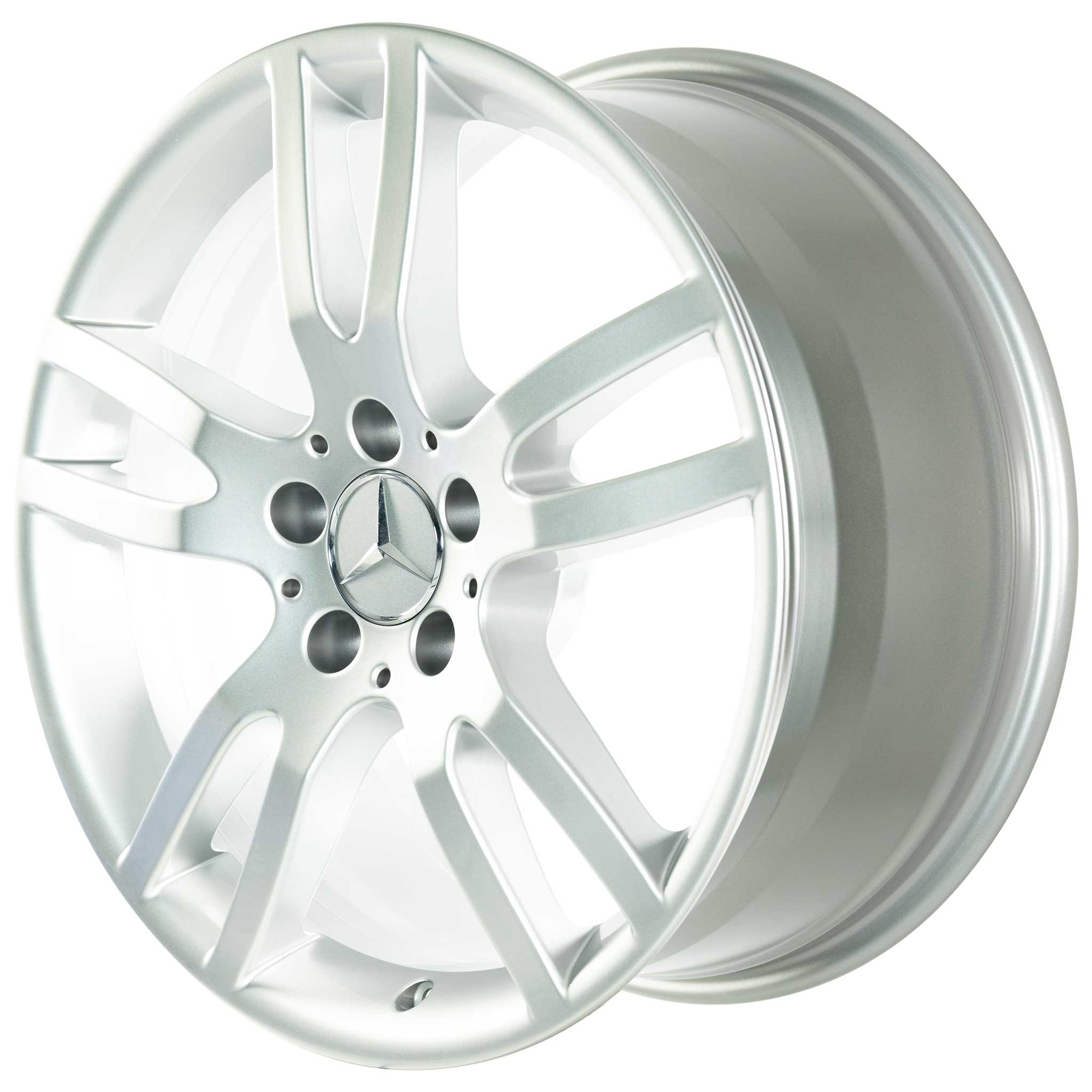 Mercedes 5 Twin Spoke [230-18] Titanium Silver Alloy Wheel Product Image #2