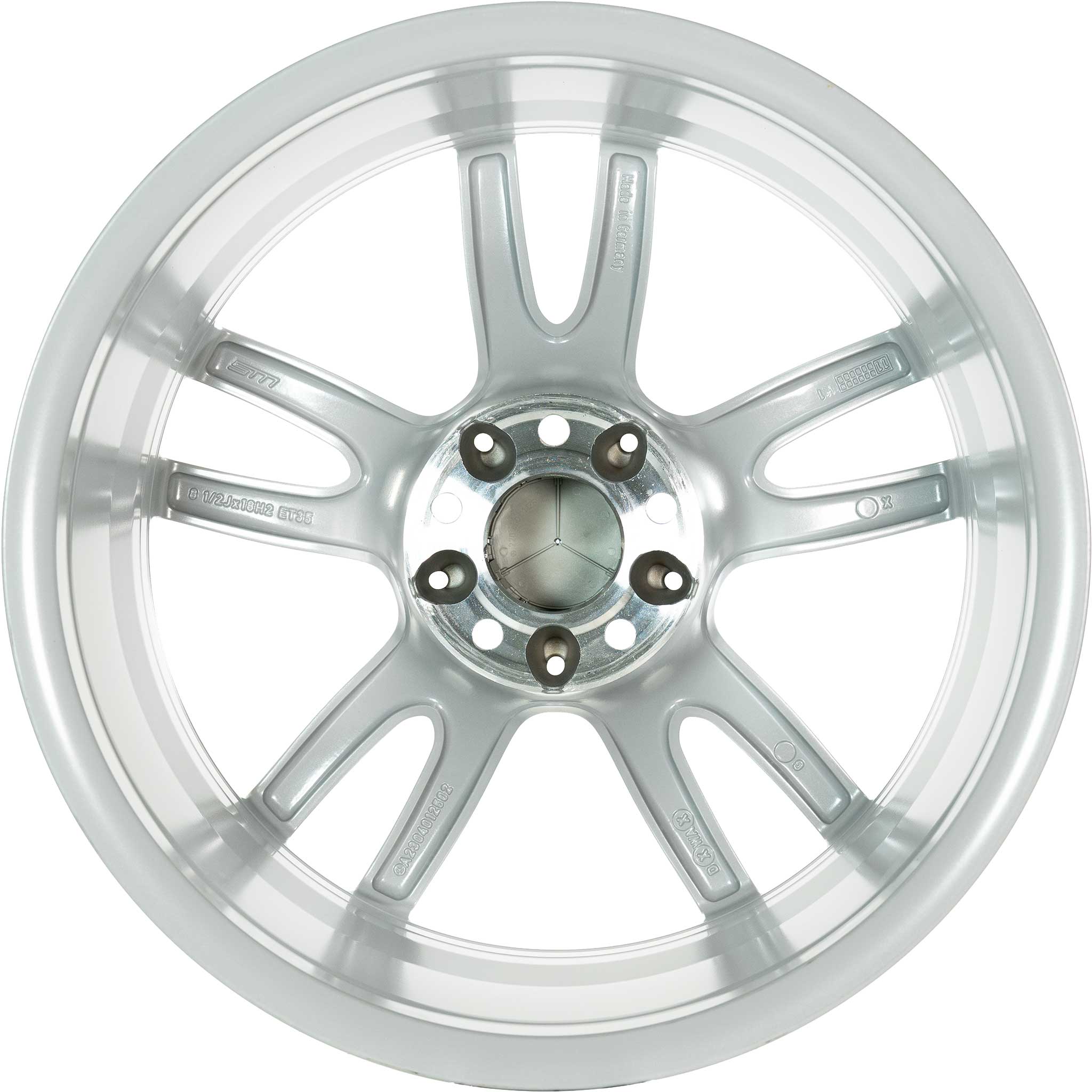 Mercedes 5 Twin Spoke [230-18] Titanium Silver Alloy Wheel Product Image #3
