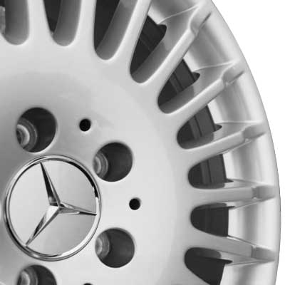 Mercedes Denebola [221-19] Titanium Silver Alloy Wheel Product Image #3