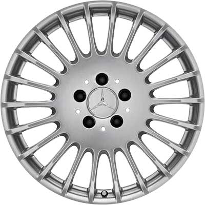 Mercedes Denebola [221-19] Titanium Silver Alloy Wheel Product Image #1