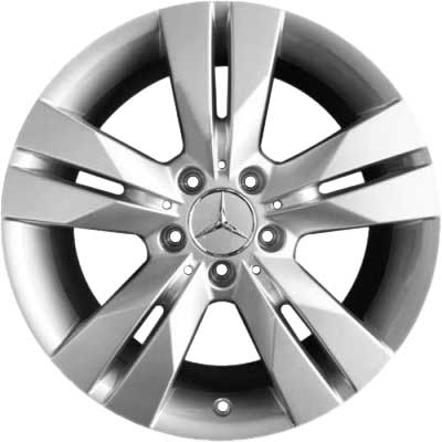 Mercedes 5 Twin Spoke [171-17] Titanium Silver Alloy Wheel Product Image #1