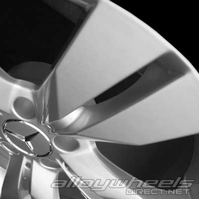 Mercedes 5 Twin Spoke [171-17] Titanium Silver Alloy Wheel Product Image #3