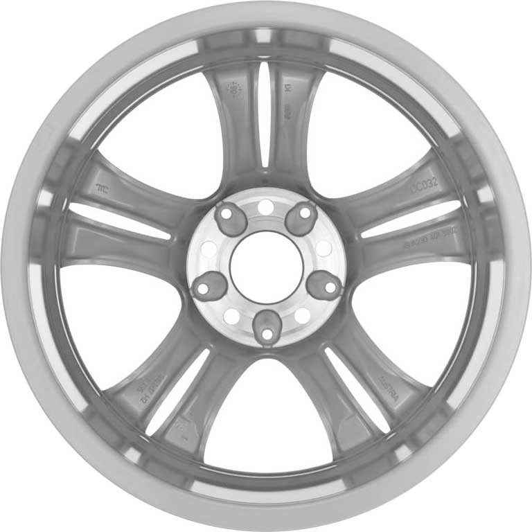 Mercedes 5 Twin Spoke [230-17] Titanium Silver Alloy Wheel Product Image #2