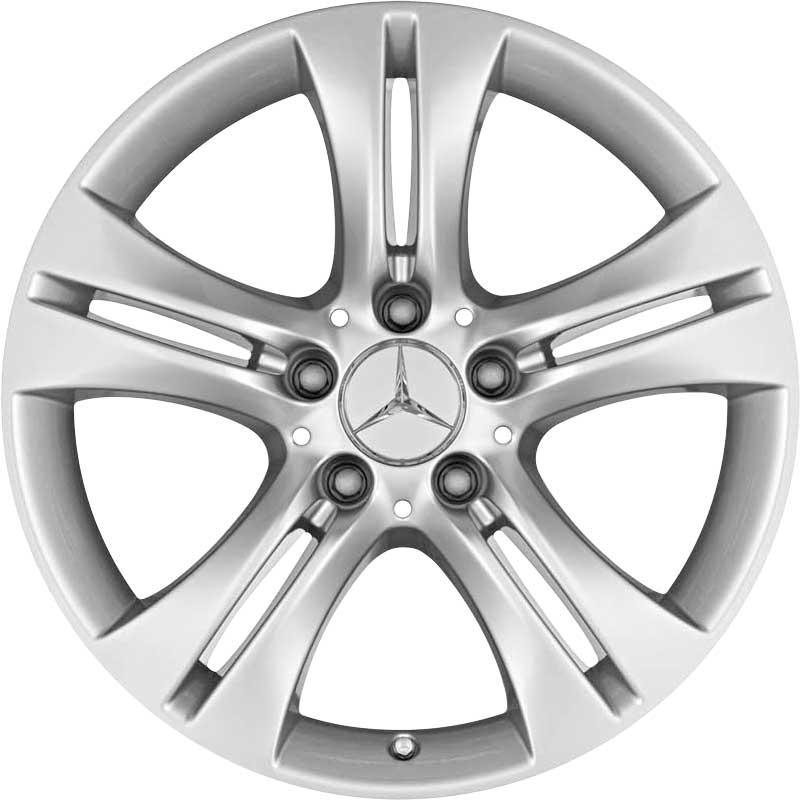 Mercedes 5 Twin Spoke [230-17] Titanium Silver Alloy Wheel Product Image #1