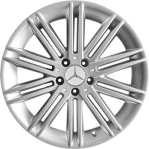 18" Mercedes 10 Twin Spoke [230-18] Titanium Silver alloy wheel