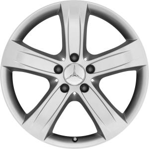 18" Mercedes 5 Spoke [230-18] Titanium Silver alloy wheel