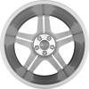 Mercedes 5 Twin Spoke [230-19] Titanium Silver Wheel Img 2