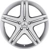 Mercedes 5 Twin Spoke [230-19] Titanium Silver Wheel Img 1